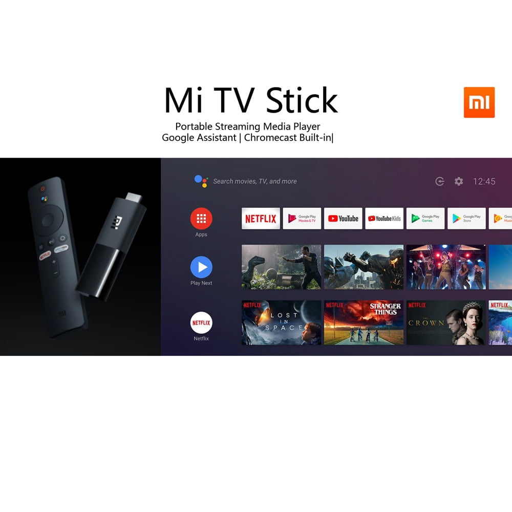 Xiaomi Mi TV Stick Android 9.0 Smart TV Dongle Chromecast HD Dolby DTS