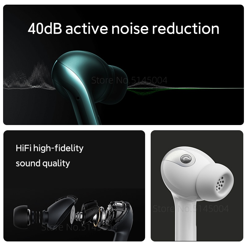  Xiaomi Buds 3T Pro, TWS, Bluetooth 5.2, Surround Sound, 40 dB  Adaptive ANC, 3+1 ANC Modes, Dual Transparency Modes, LHDC 4.0 Codec, IP55,  Wireless Charging, Green : Electronics