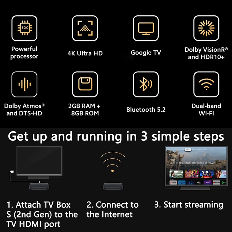 Xiaomi TV Box S 2nd Gen 4K Ultra HD - Gadgets Hub