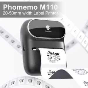 Phomemo M110 Label Maker Portable Bluetooth Thermal Mini Printer