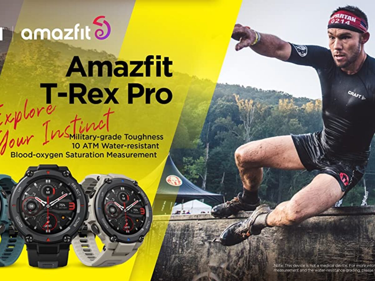 New Amazfit T-Rex Trex Pro T Rex GPS Outdoor Smartwatch Waterproof 18-day  Battery Life 390mAh Smart Watch For Android iOS Phone